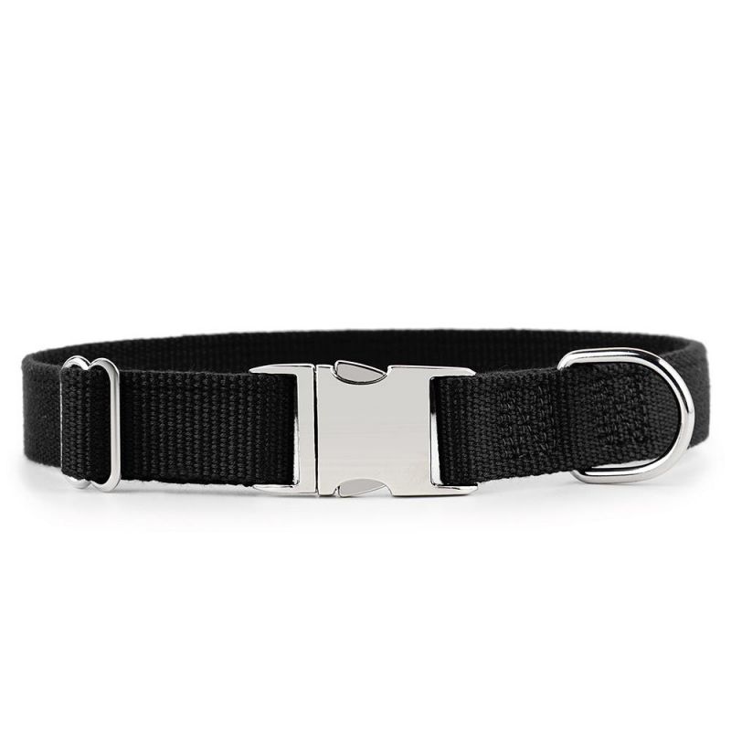 Anti Rust Zinc Alloy Metal Buckle Organic Bamboo Pet Dog Collar