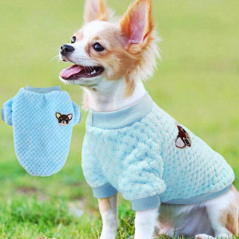 Sweet Cute Autumn Winter Dog Clothes Pet Sweater Round Neck Two-Legged Clothes Dog Sweater