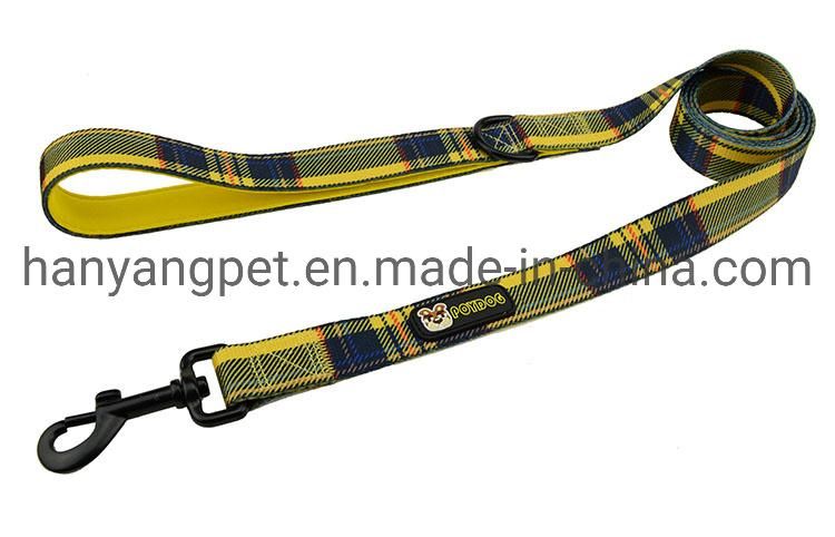 OEM Manufacturer Custom Polyester Webbing Padded Handle Dog Leash