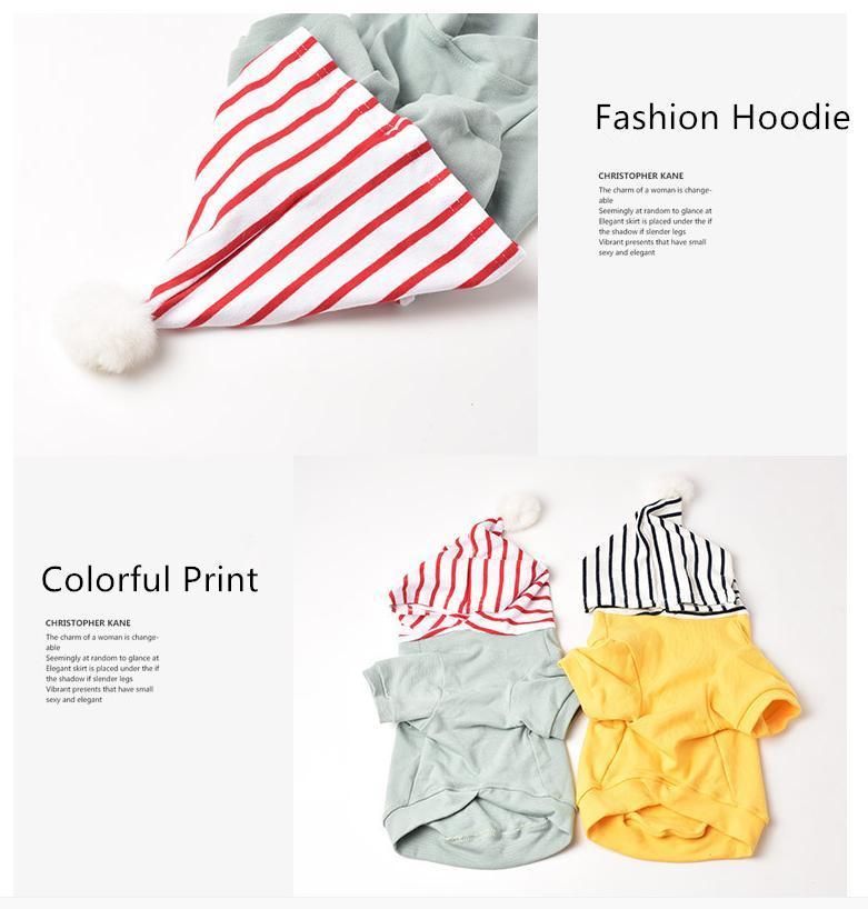 Pet Supply Soft Cotton Hoodie Pet Clothes Breathable Dog Coat Clothes