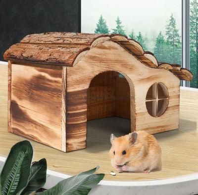 Wooden Hamster Hut Customized Hamster Pet House Small Cage