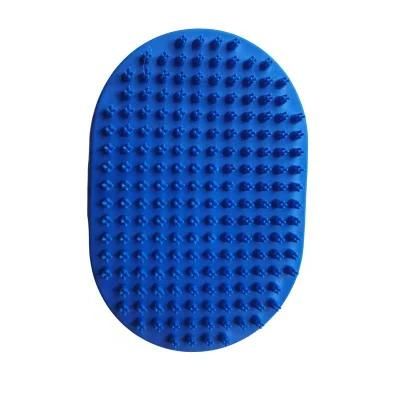 Factory Direct Pet Bath Brush Dog Cat Bath Massage Brush Pet Cleaning Supplies Bath Comb Dark Blue