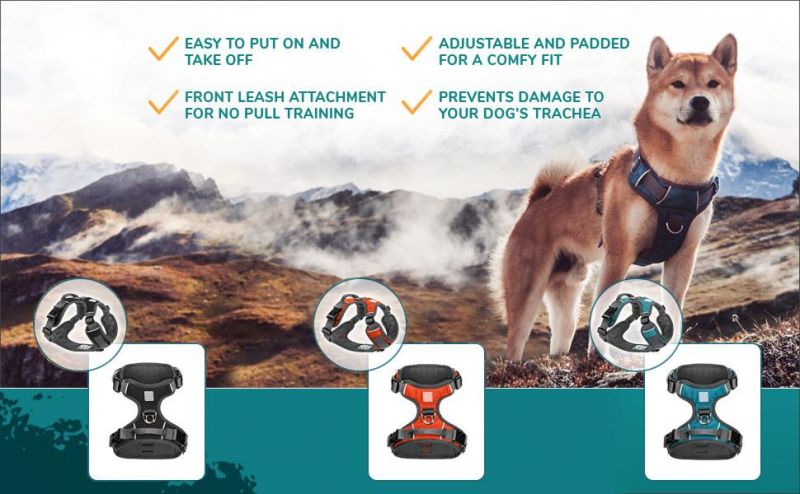 Durable Non-Choke Adjustable Dog Harness