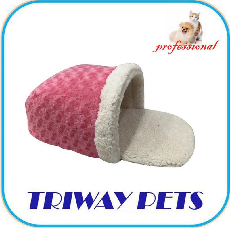 Soft Circle Faux Fur Foam Slipper Pet Bed
