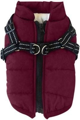 Zipper Dog Jacket with Harness