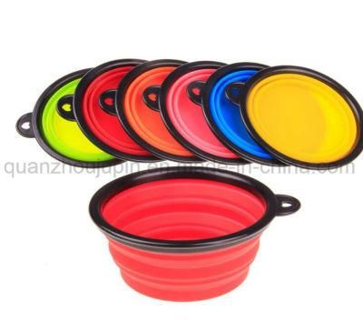 OEM BPA Free Silicone Pet Dog Cat Folding Bowl