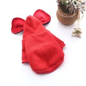 Cute Caps Sweater Dog Cloth Spring/Autumn Red Pet Thin Clothes for Bichon Frise/Poodle