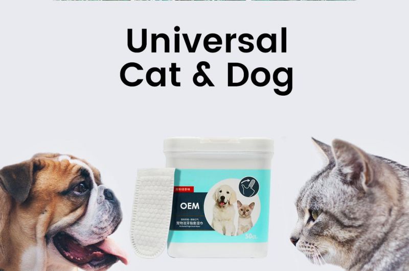 Pet Wipes Cats and Dogs to Remove Earwax Ear Mites and Teeth Cleaning Deodorization Wet Paper Towel Bacteriostasis