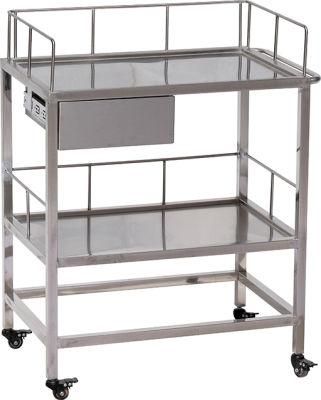 Best Sales Stainless Steel Trolley with Drawers Pet Surgery Table Examination Veterinary Equipment