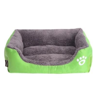 Ready to Ship Footprints Square Kennel Indoor Comfortable All Seasons Pet Sofa for Dogs and Cats