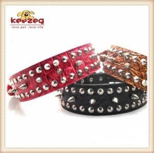 Quality PU Dog Collars/Pet Products for Medium Big Pet (KC0054)