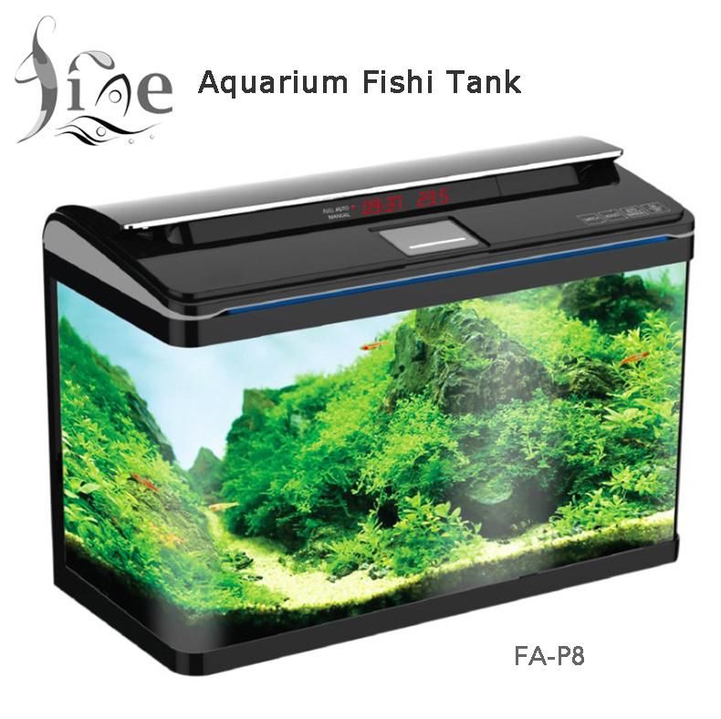 160L Glass Aquarium Tank 6mm Thick with LED Displaying Screen