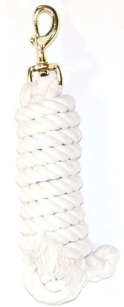 Cotton Lead with Brass-Plated Bolt Snap