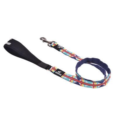 Colorful Rainbow Jacquard Weave Pet Accessories Dog Leash