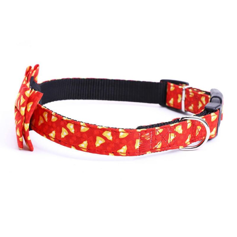 Manufacturers Pet Collar Strap, Polyester Neck Strap Adjustable Safe Buckle Cats Puppy Dog Collar