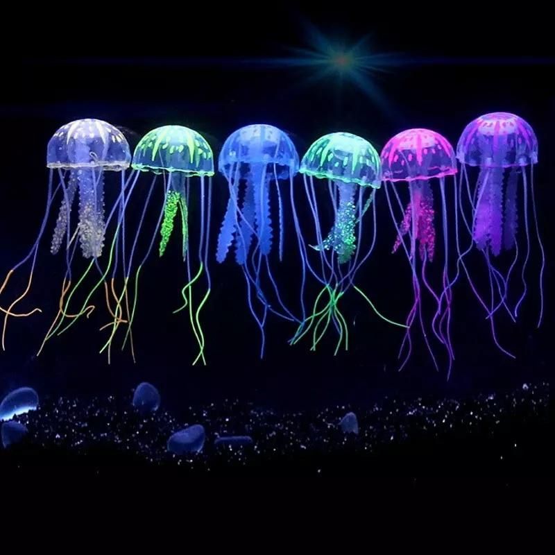 Personalized Fish Aquarium Tank Decorations Glowing Jellyfish