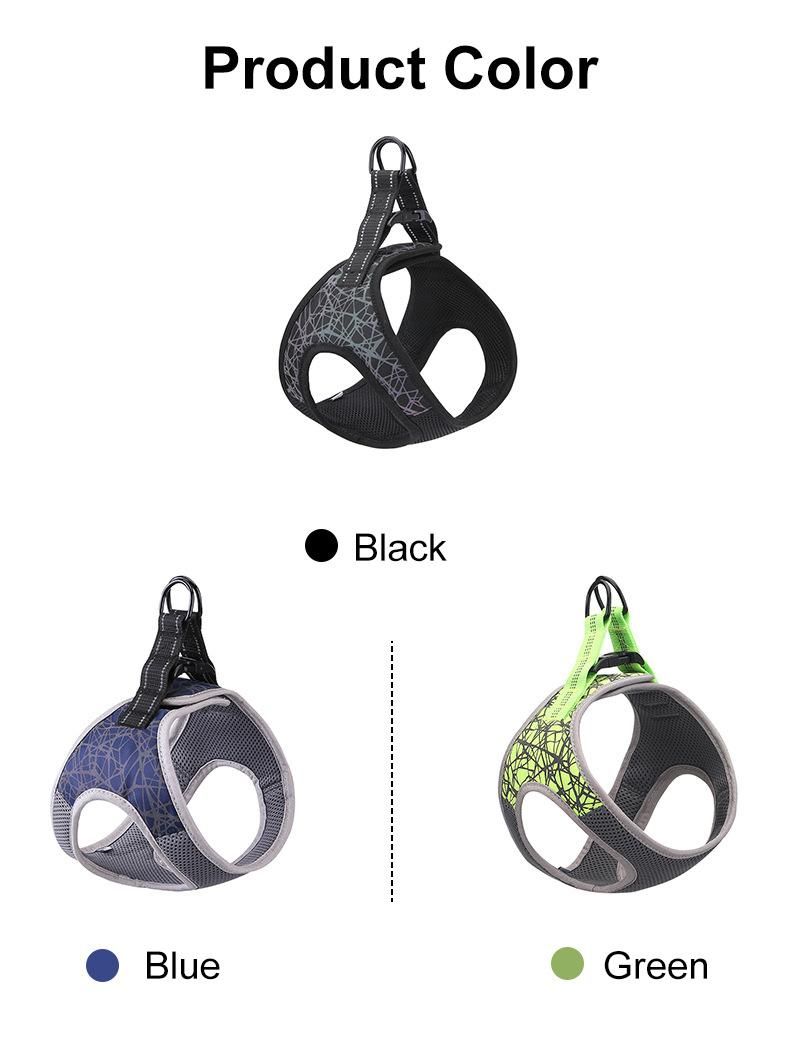High Quality Wholesale Custom Color S-XL Quick Release Buckle Nylon Dog Harness//