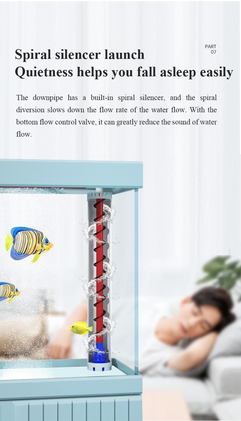 Yee Glass Large Arowana Ecological Landscape Fish Tank Set with Base Cabinet
