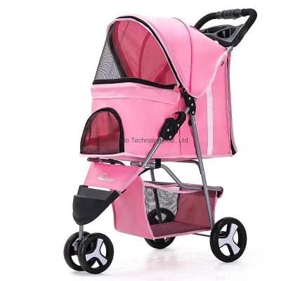 Dog Stroller Cat Cart Carrier 3 Wheels Large Detachable Pet Stroller for Dog