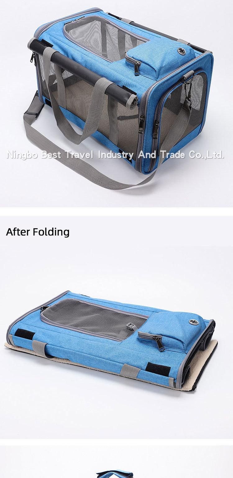 Customize Full Window Pet Cage Handbag Cat Dog Travel Bag Shoulder Bag Convenient Pet Bag