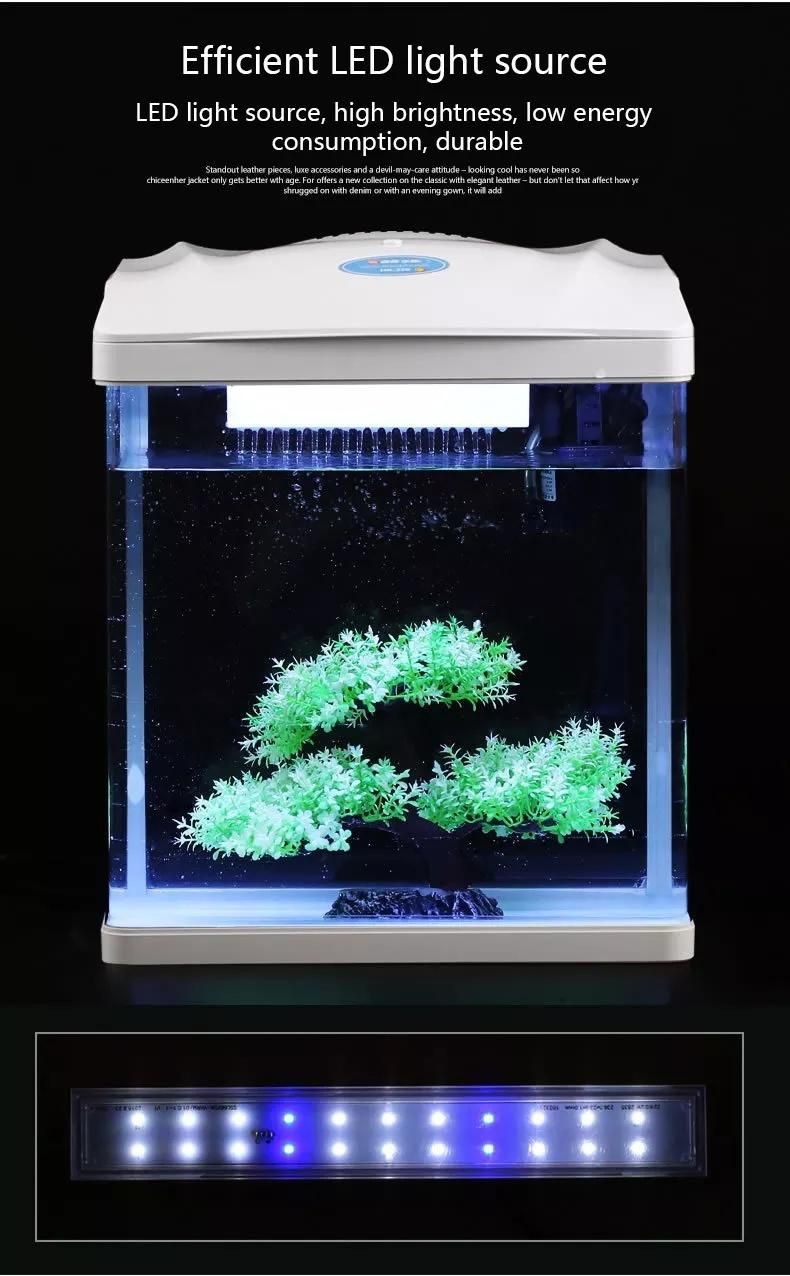 Wholesale Decorative Mini Glass Aquarium Tank with T5 Light