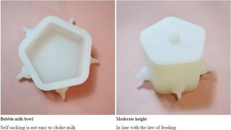 Pet Puppies Feeder 350ml Food Grade Silicone Pet Puppy Rabbit Kitten Milk Nipple Feeder Silicone Bubble Milk Bowl