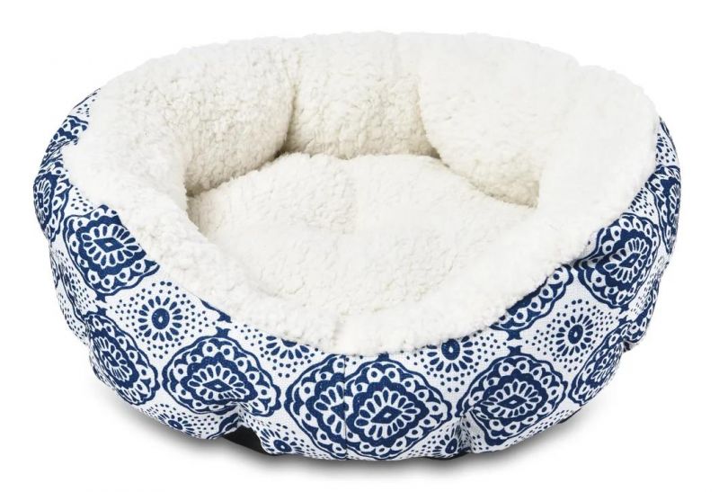 China Style Blue and White Porcelain Pet Beds Pads Dog Bed Cat Warm Calming Cat Beds