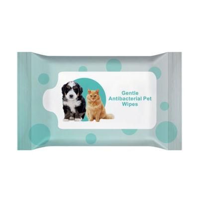 Biokleen OEM Custom Puppy Vitamin E Dog Pet Grooming Pure &amp; Natural Pet Wet Wipes