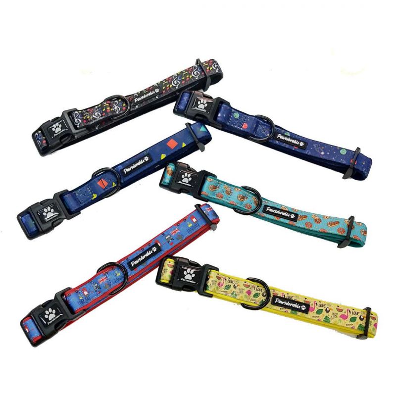 Factory Warehouse Cute and Comfortable Sublimation Padded Dog Collar