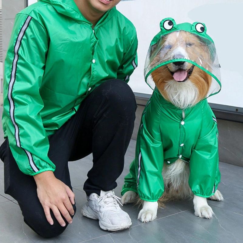 Waterproof Dog Raincoat for Medium Large Dogs Outdoor Pet Clothes