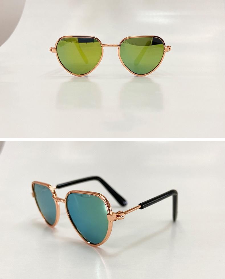 Pet Glasses Mini Cat Sunglasses Teddy Dog Personality Trend Sunglasses Harley Mirror