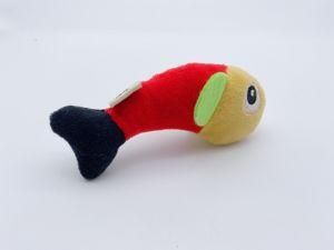 Big Eyes Small Cute Fish Flush and Stuffed PP Cotton Cat Toy Soft Toy for Cat