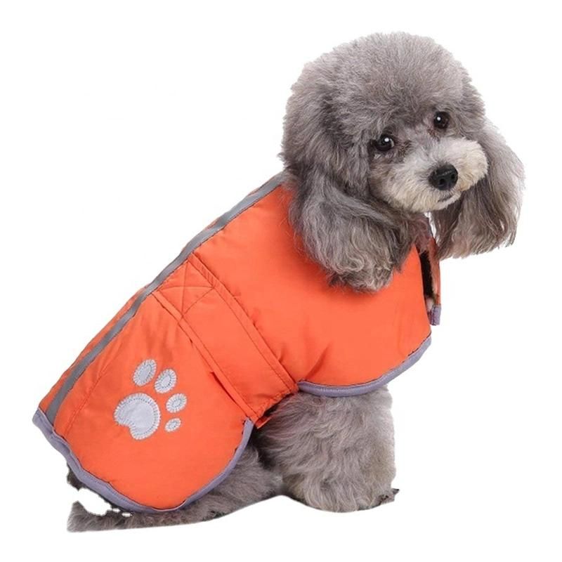 Outdoor High Visibility Pet Clothes Night Reflective Waterproof Dog Jacket