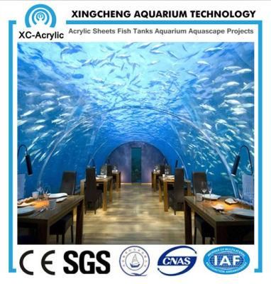 Customized Transparent UV PMMA Fish Tank Oceanarium Factory