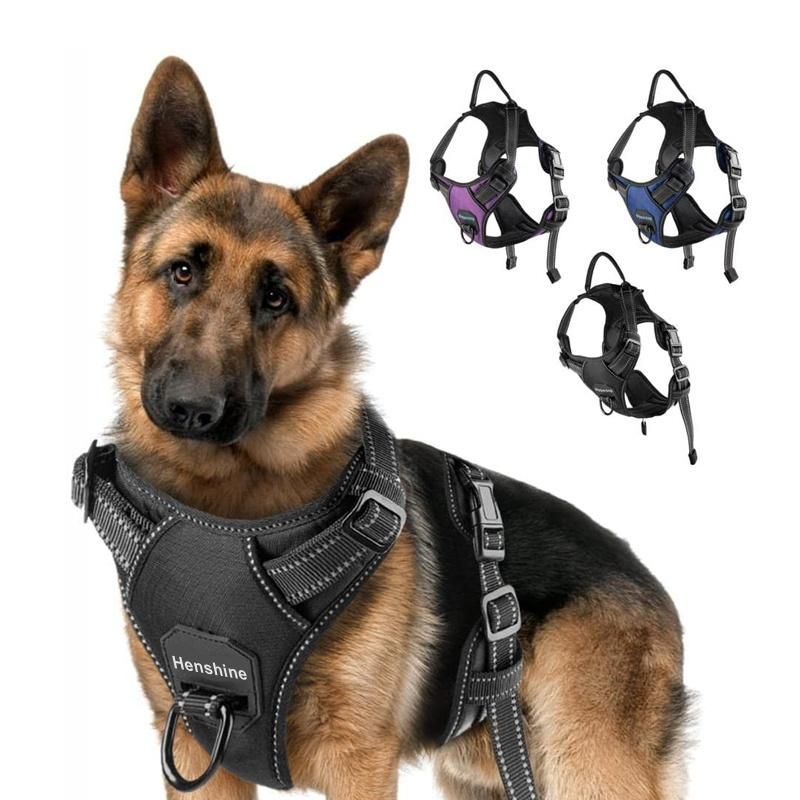 Comfort Safe Choke-Free Adjustable No Pull Dog Harness with Handle for Small Medium and Large Dogs