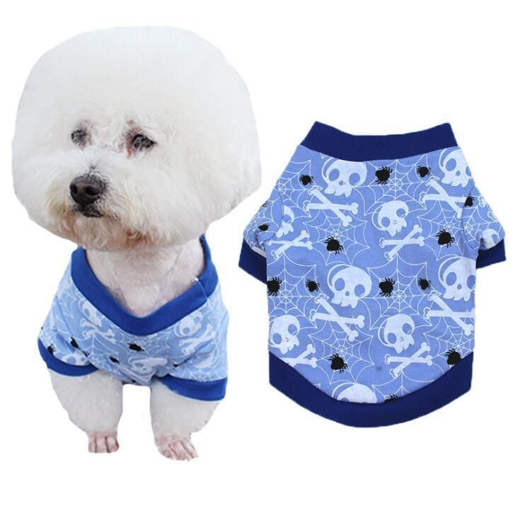 Halloween Dog Shirt Puppy Pet T-Shirt Halloween Ghost Pet Costume