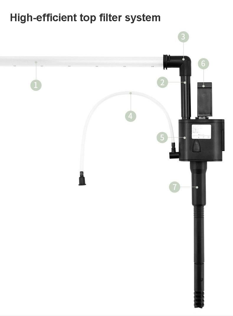 14.5-Gallon Aquarium Kit with Time Water Temperature on Tank Cover