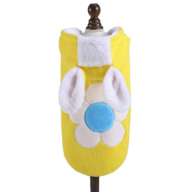 Wholesale Fashion Autumn Winter, Thick Cotton Keep Warm Orange Stocked Pet Vest Clothing