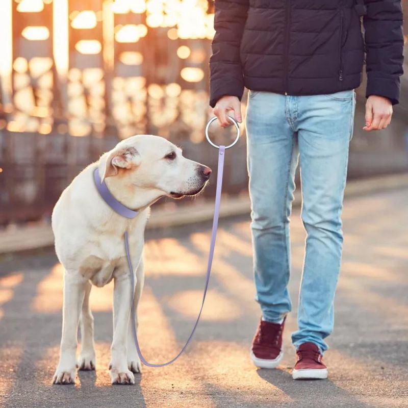 Waterproof Dog Leash PVC Coated Webbing Dog Leash Anti-Bite Aluminum Ring Wild Brand Soft PVC Dog Leash Collar Harness Set