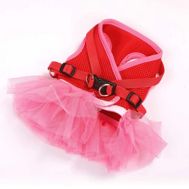 Breathable Comfortable Harness Skirt Dog Dress