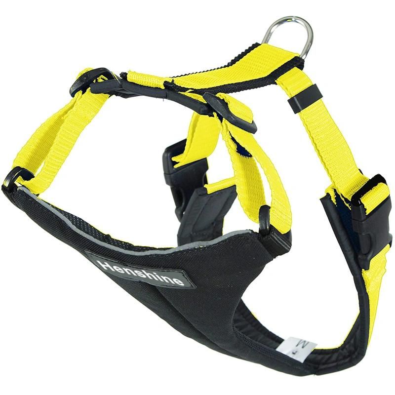Manufacturer Wholesale Custom Adjustable Reflective Breathable Dog Harness with Plastic Buckle