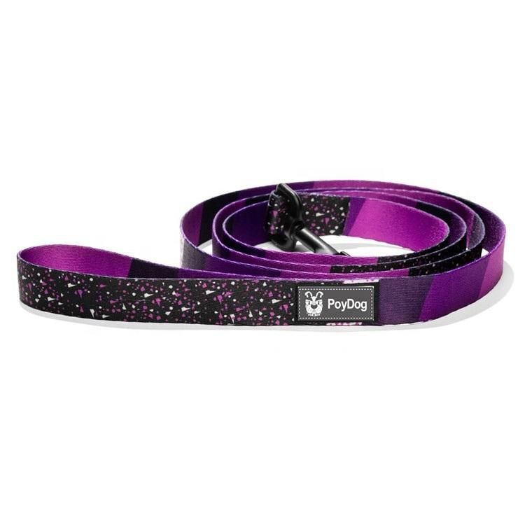 Wholesale Sublimation Manufacturer Strong Polyester Webbing Durable Pet Dog Leash