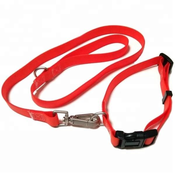 Puppy Silicone Waterproof Hunting Dog Collar Leash