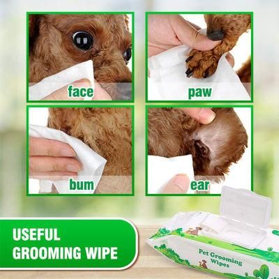 Biokleen Eco Friendly Puppy Vitamin E Dog Pet Grooming Bamboo Wipe Pet Wipes for Pets