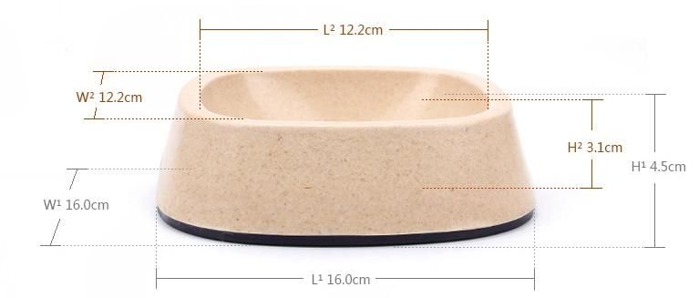 Excellent Material Hot Product Bamboo Dog &Cat Feeder Food Bowl