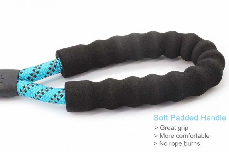 Custom Wholesale Supreme Reflective Mountain Climbing Rope Pet Dog Double Leashes with Carabiner