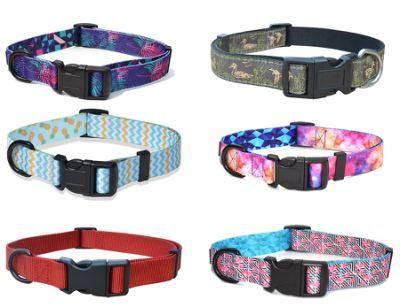 Hot Sale Custom Brand Label Printed Pattern Dog Collar