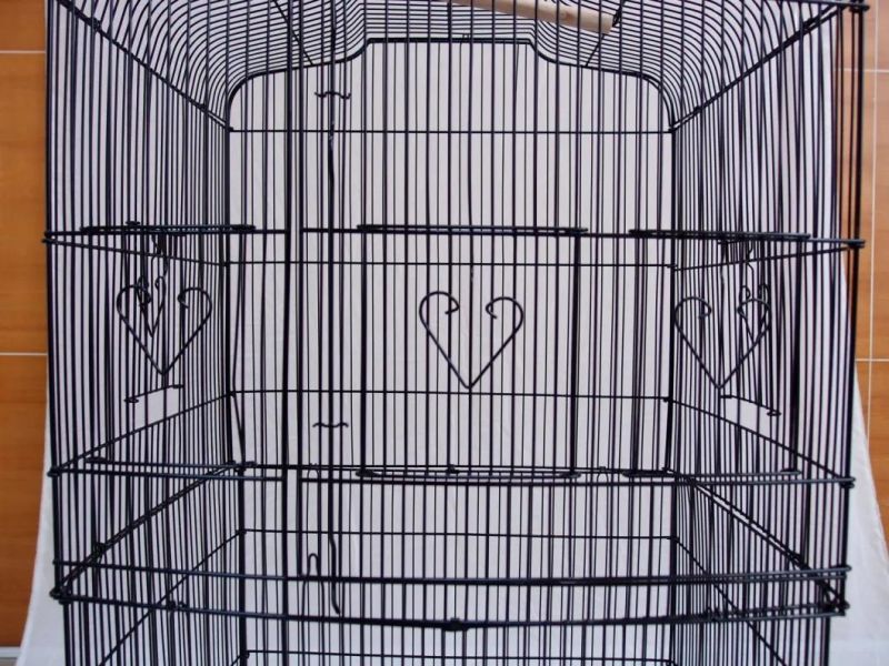 Large Tall Metal Indoor Foldable Birds Parrot Canary Pet Pigeon Breeding Cage Animal Carrier House