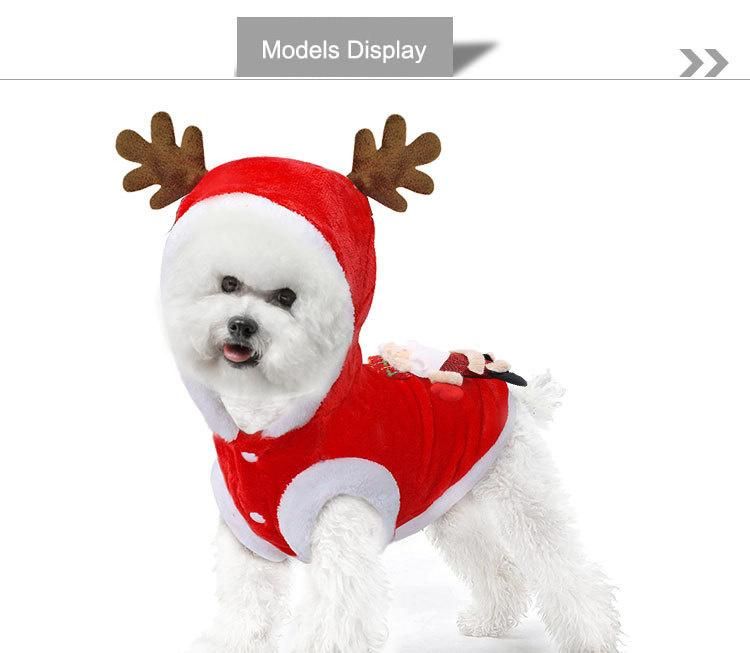 for Autumn Winter Manufacturer, Funny Baby Pet Accessories and Wear Small Winter Christmas Dog Clothes/