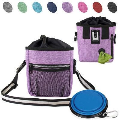 Multi-Function Portable Lightweight Durable Dog Training Pouch Wholesale Custom Pet Food Storage with Waist Strap